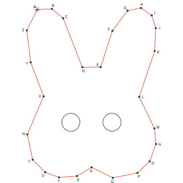 Alphabet dot to dot: rabbit (A to Z) preview