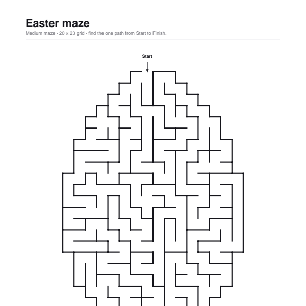 Easter maze preview