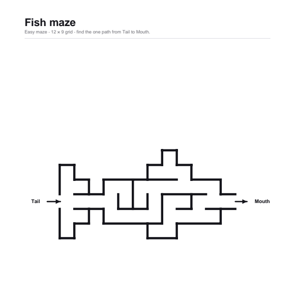 Fish maze preview