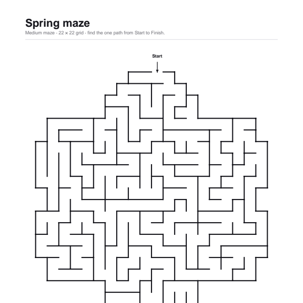 Spring maze preview