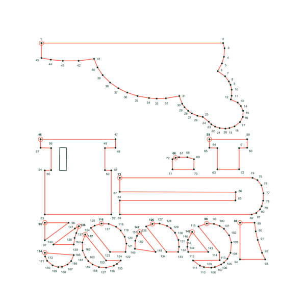 Steam locomotive dot to dot (172 dots) preview