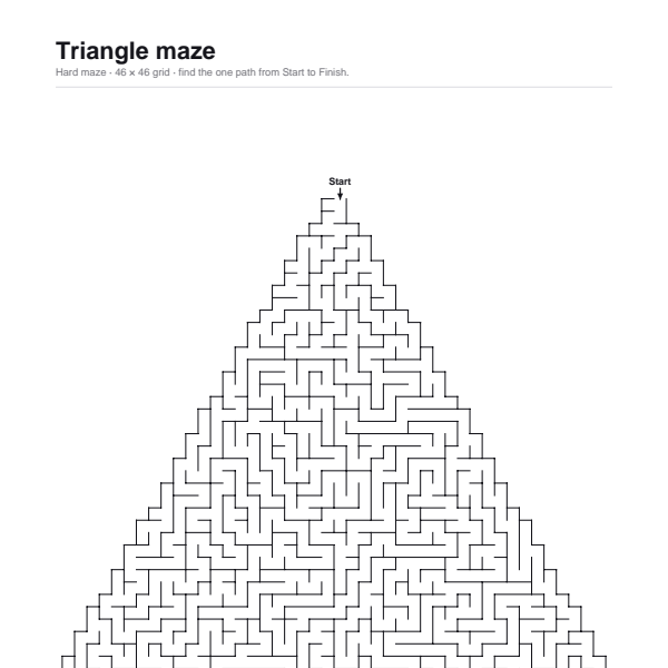 Triangle maze preview